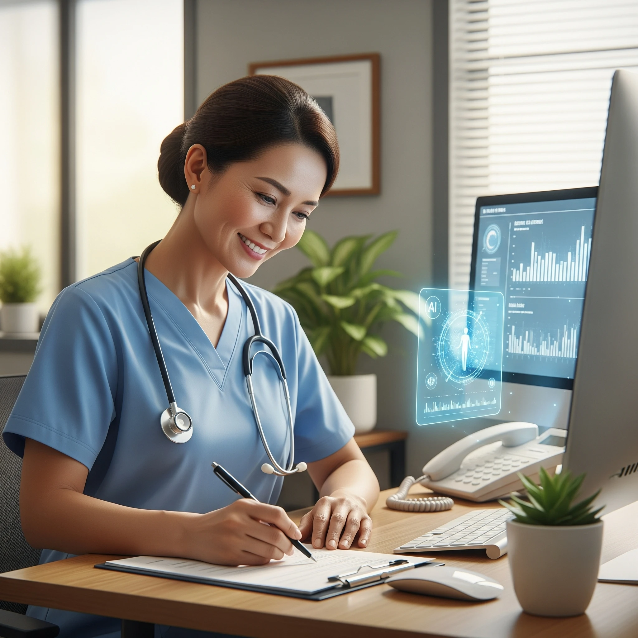 Healthcare administrator drafting Plans of Correction